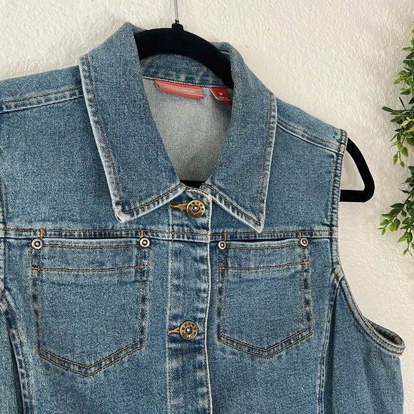 Nordstrom Women's Denim Vest Size Medium - Picture 2 of 8